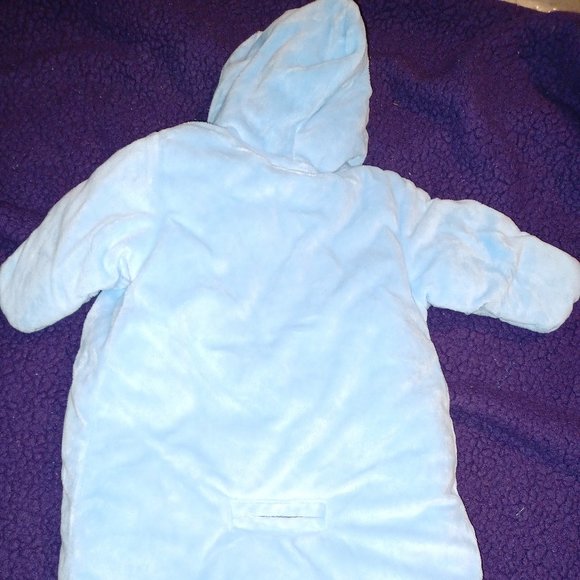 Baby boy's winter bunting/snow suit Carter's. Fits stroller/car seat. Sz 3-6 mos - Picture 4 of 9